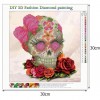 2019 Neuankömmling Schlussverkauf Blume Schädel Bilder 5d Diamond Painting /Diamant Malerei Set VM9475
