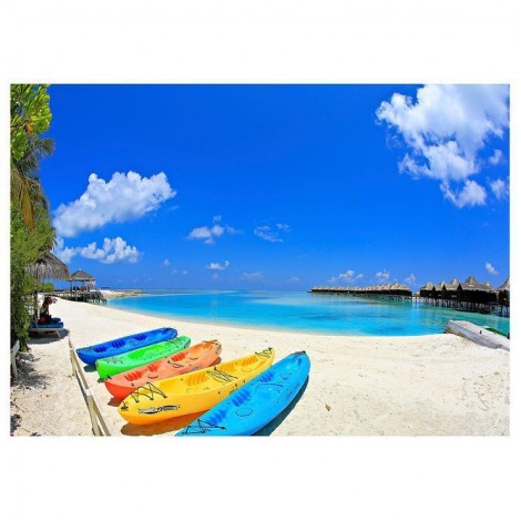 2019 Neuankömmling Boten Strand Zomer Diamond Painting /Diamant Malerei Stickerei AF9024