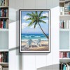 2019 Neuankömmling Schlussverkauf Strand Kust Palm Baum 5d Diamond Painting /Diamant Malerei Set VM8023