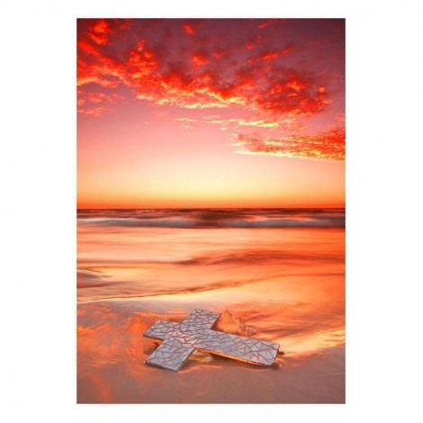 Warm Serie Strand Zomer Zonsondergang Diamond Painting /Diamant Malerei Set Af9709
