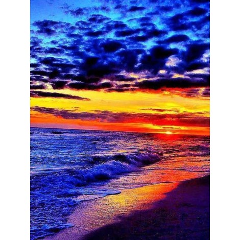 2019 Neuankömmling Schlussverkauf Traum Zee Strand Zonsondergang 5d Diamond Painting /Diamant Malerei Set VM09695