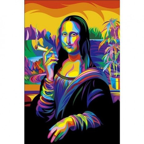 2019 Lustig Bergkristal Mona Lisa 5D Diamond Painting /Diamant Malerei Set VM6032