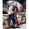 Populair Ölgemälde Stile Kiss Onder Umbrella Diamond Painting /Diamant Malerei Set AF9411