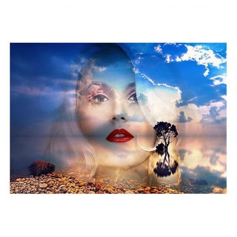 2019 Moderne Kunststile Porträt 5d Vol Diamond Painting /Diamant Malerei Set QB5914