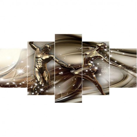 Multi Panel Traum Porträt Van Tänzer 5D Voll Strasssteine Diamond Painting /Diamant Malerei Set QB8062