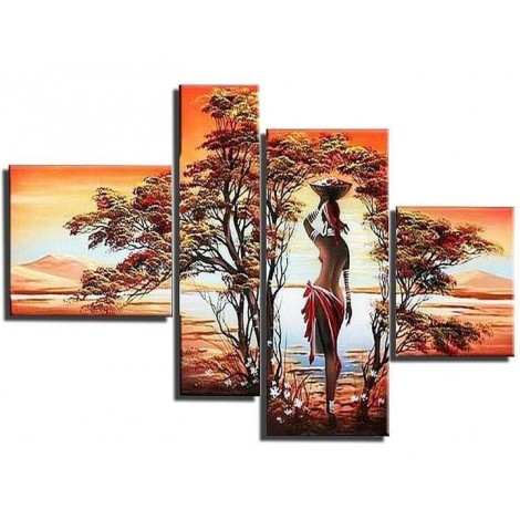 Versieren Multi Panel Porträt Van Characters 5D Diamond Painting /Diamant Malerei Set QB8069