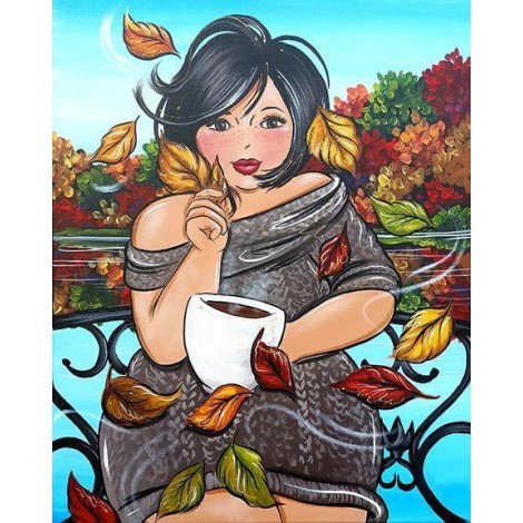 2019 Karikatur Vrouw Patroon Porträt 5d Diamond Painting /Diamant Malerei Set VM7749