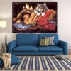 Neuankömmling Mädchen Und Tiere Wolf 5d Kreuzstich Diamond Painting /Diamant Malerei Set QB8101