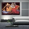 Neuankömmling Mädchen Und Tiere Wolf 5d Kreuzstich Diamond Painting /Diamant Malerei Set QB8101