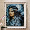 Ölgemälde Stile Mädchen Und Tiere 5d Diamond Painting /Diamant Malerei Set QB6539