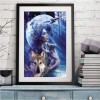 Schlussverkauf Traum Muur Mädchen Und Wolf 5d Diamond Painting /Diamant Malerei Stickerei VM1226