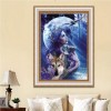Schlussverkauf Traum Muur Mädchen Und Wolf 5d Diamond Painting /Diamant Malerei Stickerei VM1226
