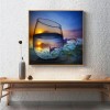 World In Glass Serie Mooi Zonsondergang Diamond Painting /Diamant Malerei Set Af9731