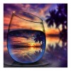 World In Glass Serie Warm Zonsondergang Diamond Painting /Diamant Malerei Set Af9728