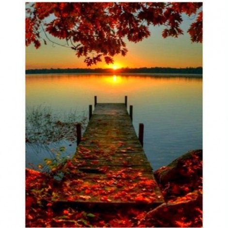 2019 Besondere Traum Landschap Meer Trestle 5d Diamond Painting /Diamant Malerei Set VM9472