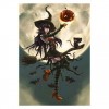 Karikatur Halloween Witch Kreuzstich 5d Stitch Diamond Painting /Diamant Malerei Set QB8138