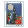 2019 Neuankömmling Schlussverkauf Halloween Katze 5d Bergkristal Stitch Set VM4086
