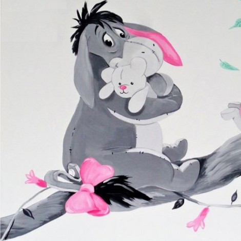 Billig Karikatur Esel 5D Diamond Painting /Diamant Malerei Set NA0287