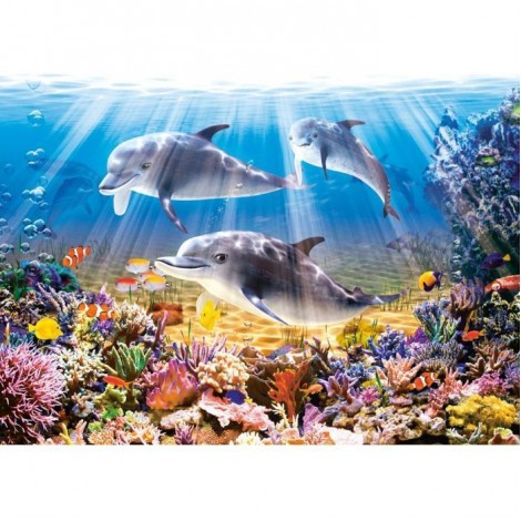 2019 Traum Zee Tiere Delphin 5d Diamond Painting /Diamant Malerei Set VM99823