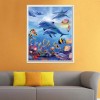 2019 Traum Zee Tiere Delphin 5d Diamond Painting /Diamant Malerei Set VM59824