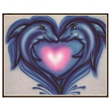 2019 Autoston Delphin 5d Diamond Painting /Diamant Malerei Set QB6530