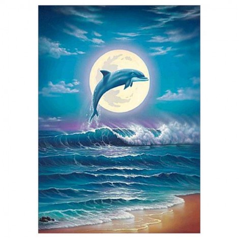 Neuankömmling Traum Delphin 5d Diamond Painting /Diamant Malerei Set QB6529
