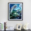 Neuankömmling Fantasie Traum Delphin 5d Diamond Painting /Diamant Malerei Set QB6511