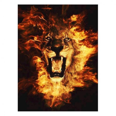 Bestees Traum Löwe Patroon 5d Vol Diamond Painting /Diamant Malerei Set QB5858