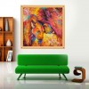 Billig Ölgemälde Stile Löwe Patroon 5d Vol Diamond Painting /Diamant Malerei Set QB5872