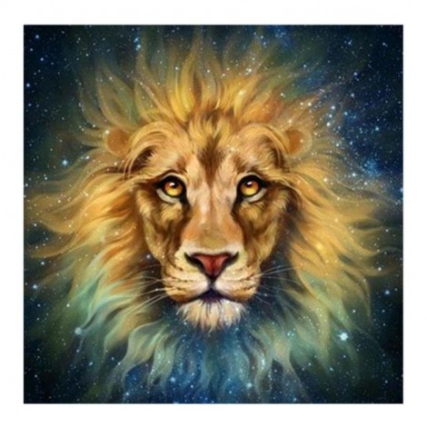 Traum Ölgemälde Stile Tiere Löwe 5d Diamond Painting /Diamant Malerei Set QB6425