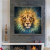 Traum Ölgemälde Stile Tiere Löwe 5d Diamond Painting /Diamant Malerei Set QB6425
