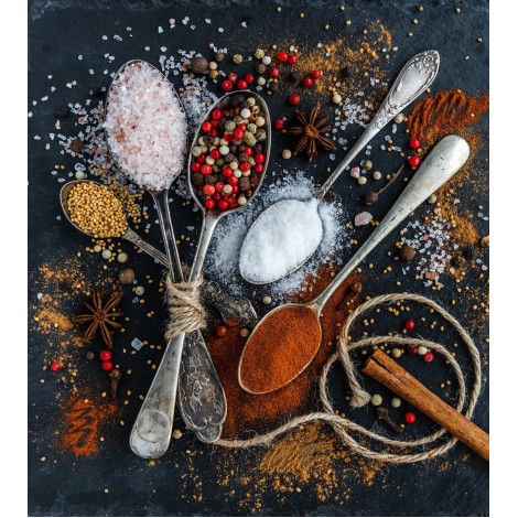 2019 Besondere Geschirr Spoon 5d Mode Diamant Malerei Set VM1491