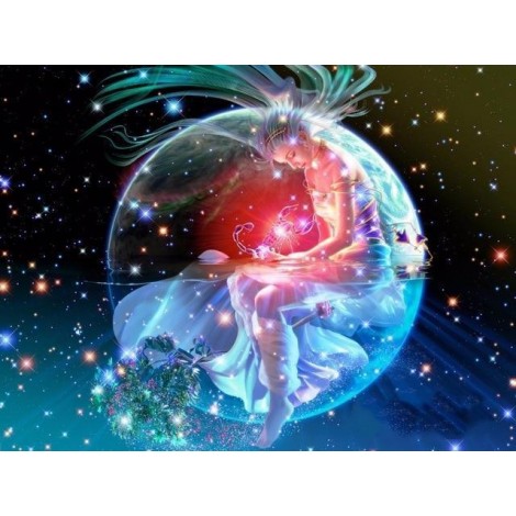 2019 Traum Gift Blauw Fee 5d Diamond Kreuzstich Diamant Malerei Stickerei Set VM4149