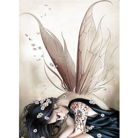 Fantasie Traum Fee Mädchen Porträt 5d Diamond Painting /Diamant Malerei Set VM8691