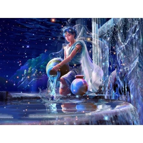 2019 Traum Gift Blauw Fee 5d Diamond Kreuzstich Diamant Malerei Stickerei Set VM4151