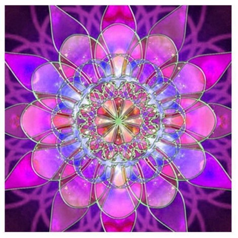 2019 Bergkristal Kunst Mandala 5d Diamond Painting /Diamant Malerei Set BQ5025