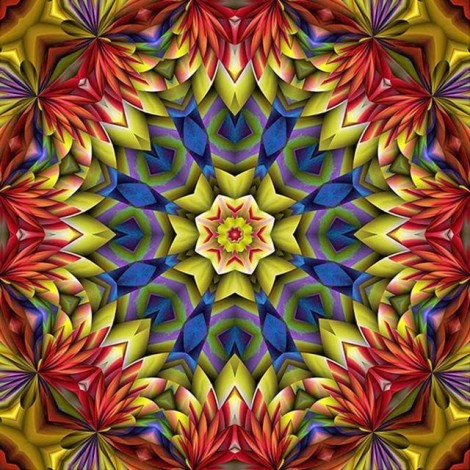 Abstrakt Mandala Patroon Besondere Schlussverkauf 5d Diamond Painting /Diamant Malerei Set VM09589