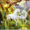2019 Traum Populair Wit Einhorn 5d Diamond Painting /Diamant Malerei Set VM7613