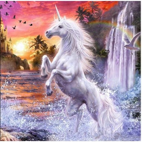 Fantasie Traum Muur Populair Einhorn 5d Diamond Painting /Diamant Malerei Set VM7616