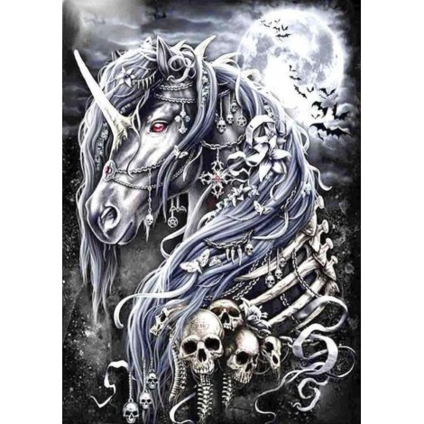 2019 Moderne Kunststile Horrifying Einhorn Diamond Kreuzstich Set VM3503