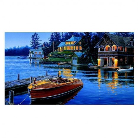 Populair Traum Serie 5d Boote Diamond Painting /Diamant Malerei Set AF9005