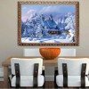 2019 Muur Besneeuwd Hütte In De Winter 5d Diamond Painting /Diamant Malerei Set VM4157