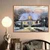 2019 Muur Besneeuwd Hütte In De Winter 5d Diamond Painting /Diamant Malerei Set VM7633