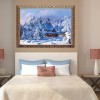 2019 Muur Besneeuwd Hütte In De Winter 5d Diamond Painting /Diamant Malerei Set VM4157