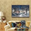 Neuankömmling Winter Landschap Dorf Hütte 5d Diamond Painting /Diamant Malerei Set QB7147