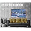 2019 Winter Landschap Sneeuw Hütte 5d Diamond Kreuzstich Painting Set VM8908