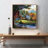 Ölgemälde Stile Serie Traum Kleurrijk Hütte Diamond Painting /Diamant Malerei Set AF9617