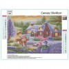 2019 Muur Besneeuwd Hütte In De Winter 5d Diamond Painting /Diamant Malerei Set VM7632
