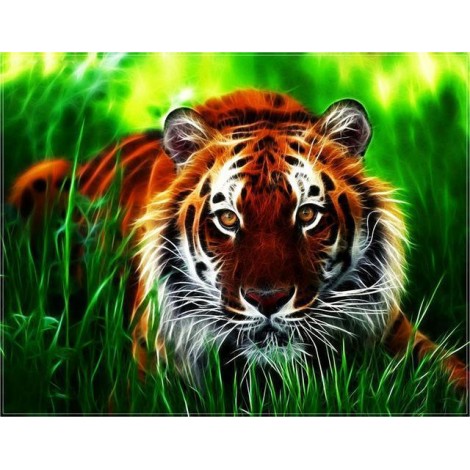 2019 Neuankömmling Tiere Porträt 5d Diamond Painting /Diamant Malerei Stickerei Tiger VM2001