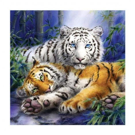 Traum 2019 Tiere Tiger 5d Diamond Painting /Diamant Malerei Set QB5094